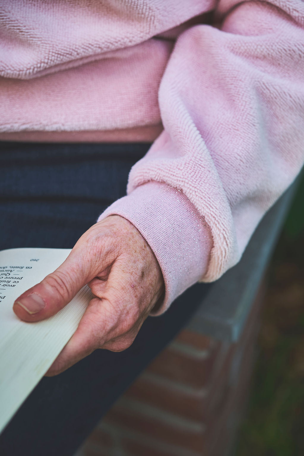 Sweat couleur « Rose poudré »