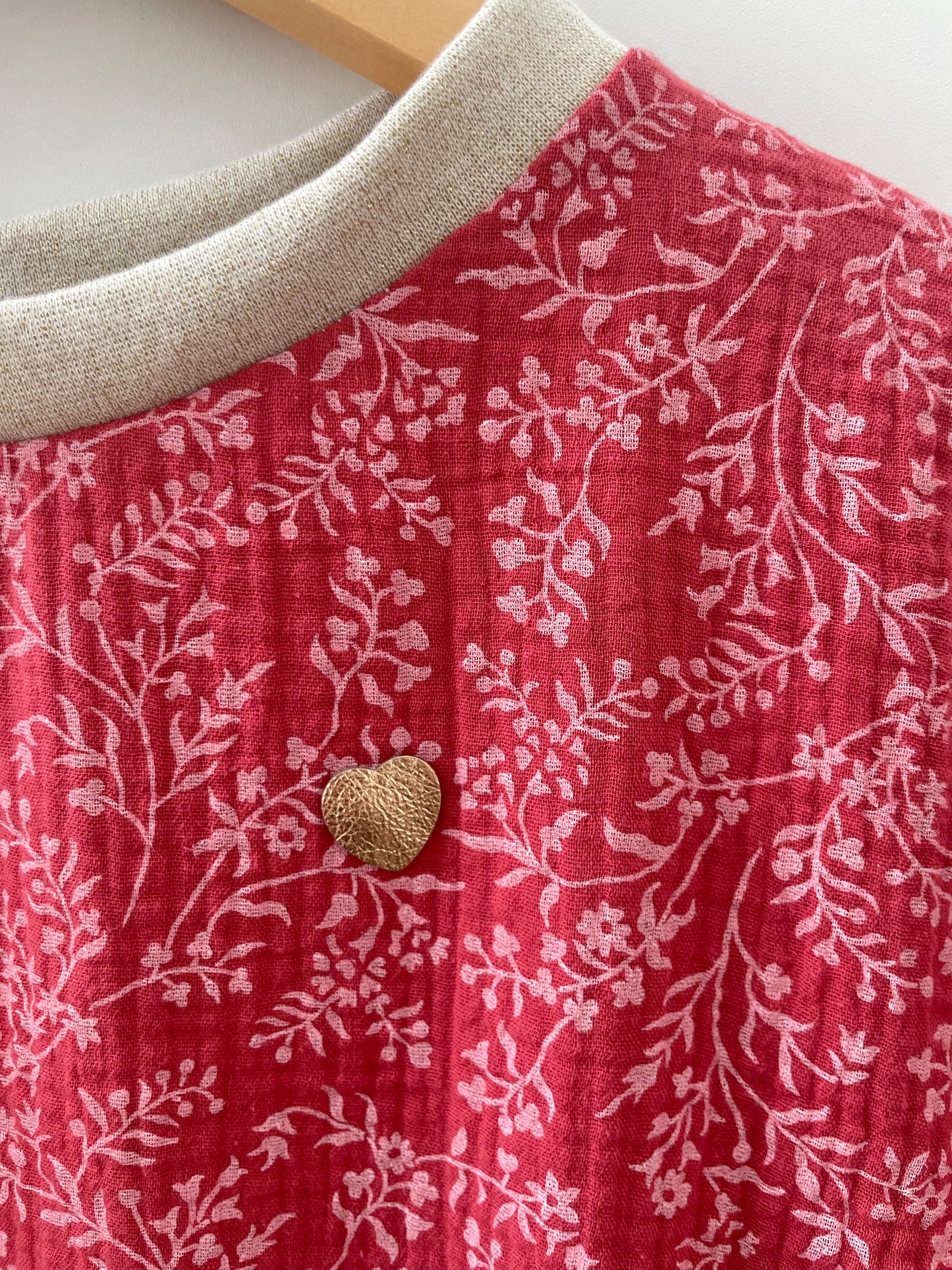 Blouse - gaze de coton Santal Rosé - Style chic & décontracté