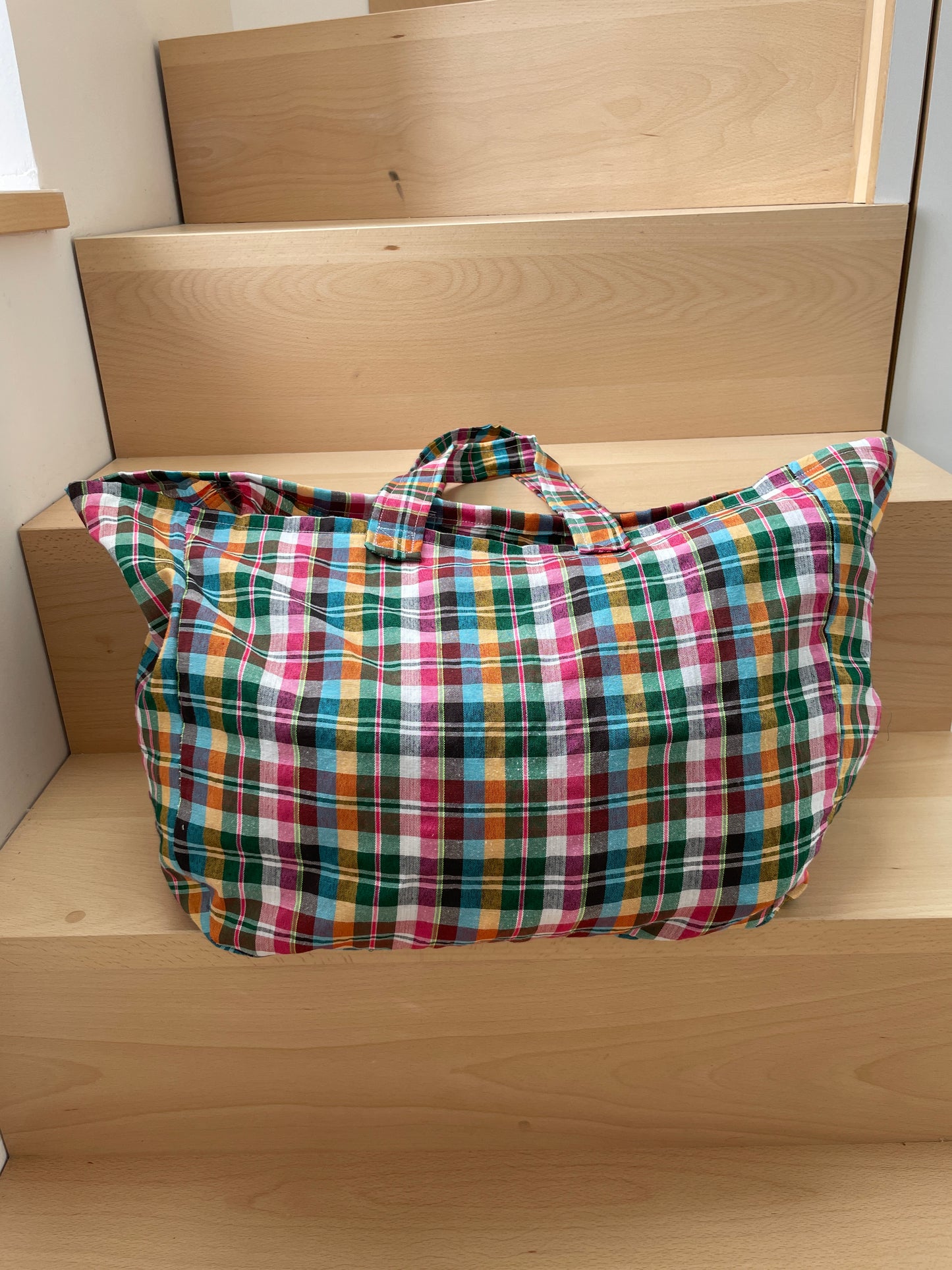 Trio : sac cabas, pochette zippée et chouchou assortis - Coloris 2