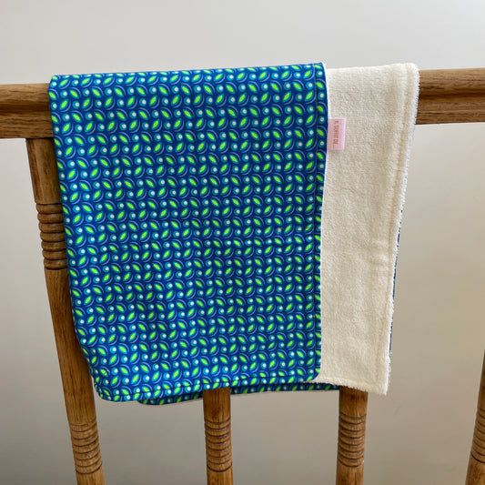 Rubrique "petits prix / fin de série » - Couverture bébé - coton bambou et Coton Petit Pan - 59 x 70 cm