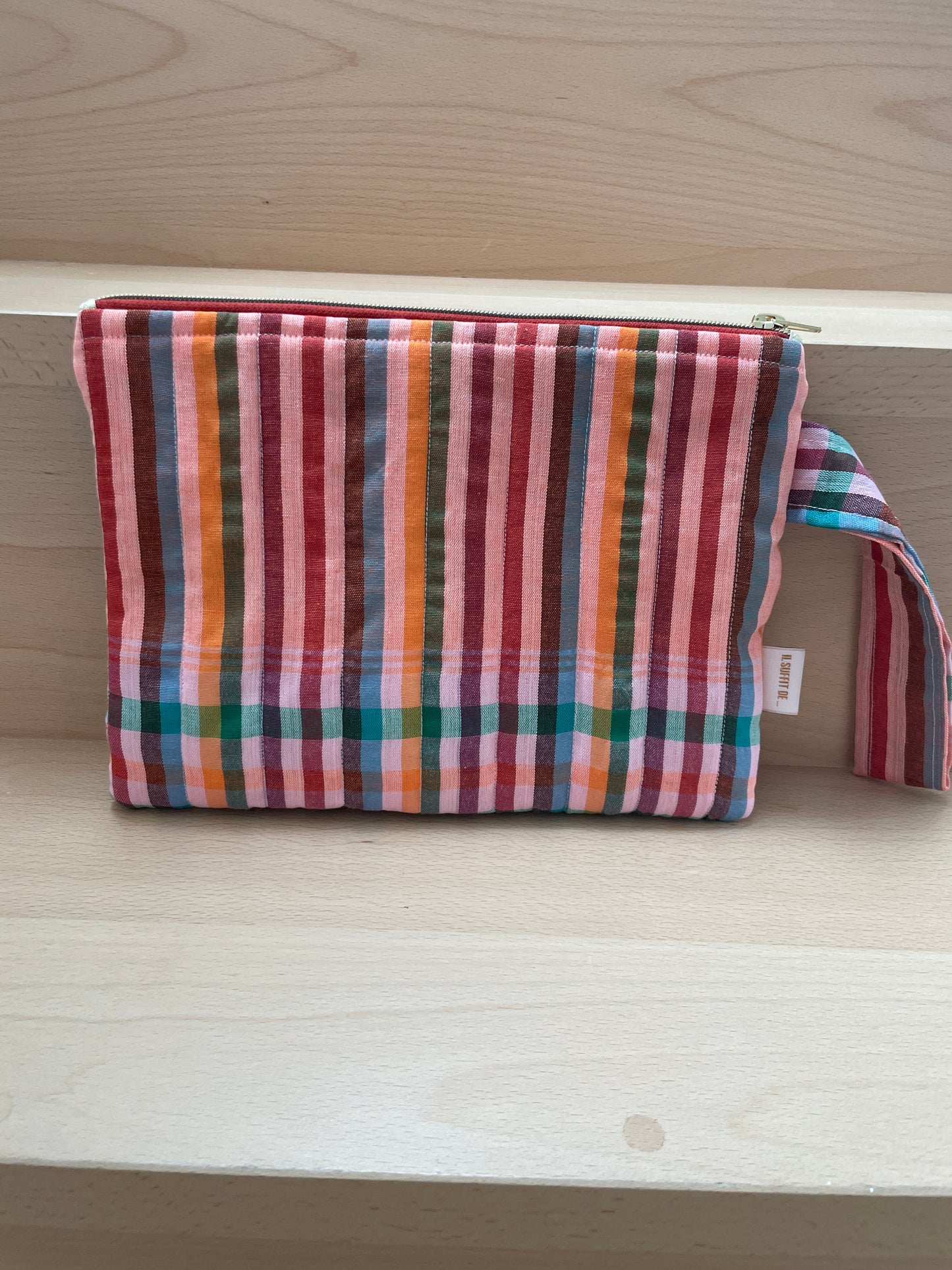 Trio : sac cabas, pochette zippée et chouchou assortis