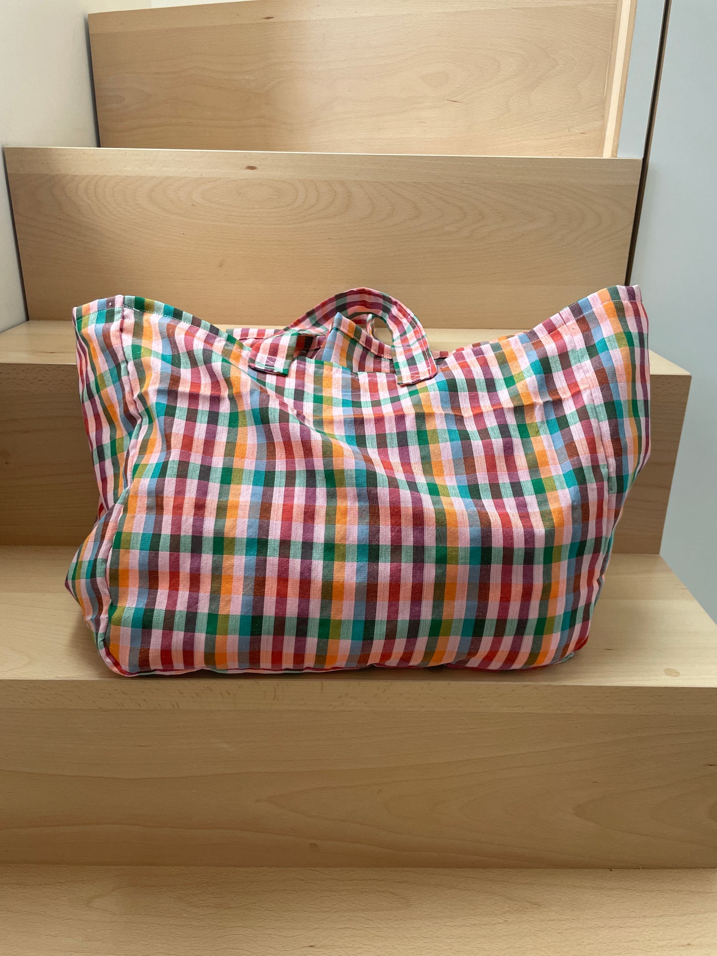 Trio : sac cabas, pochette zippée et chouchou assortis
