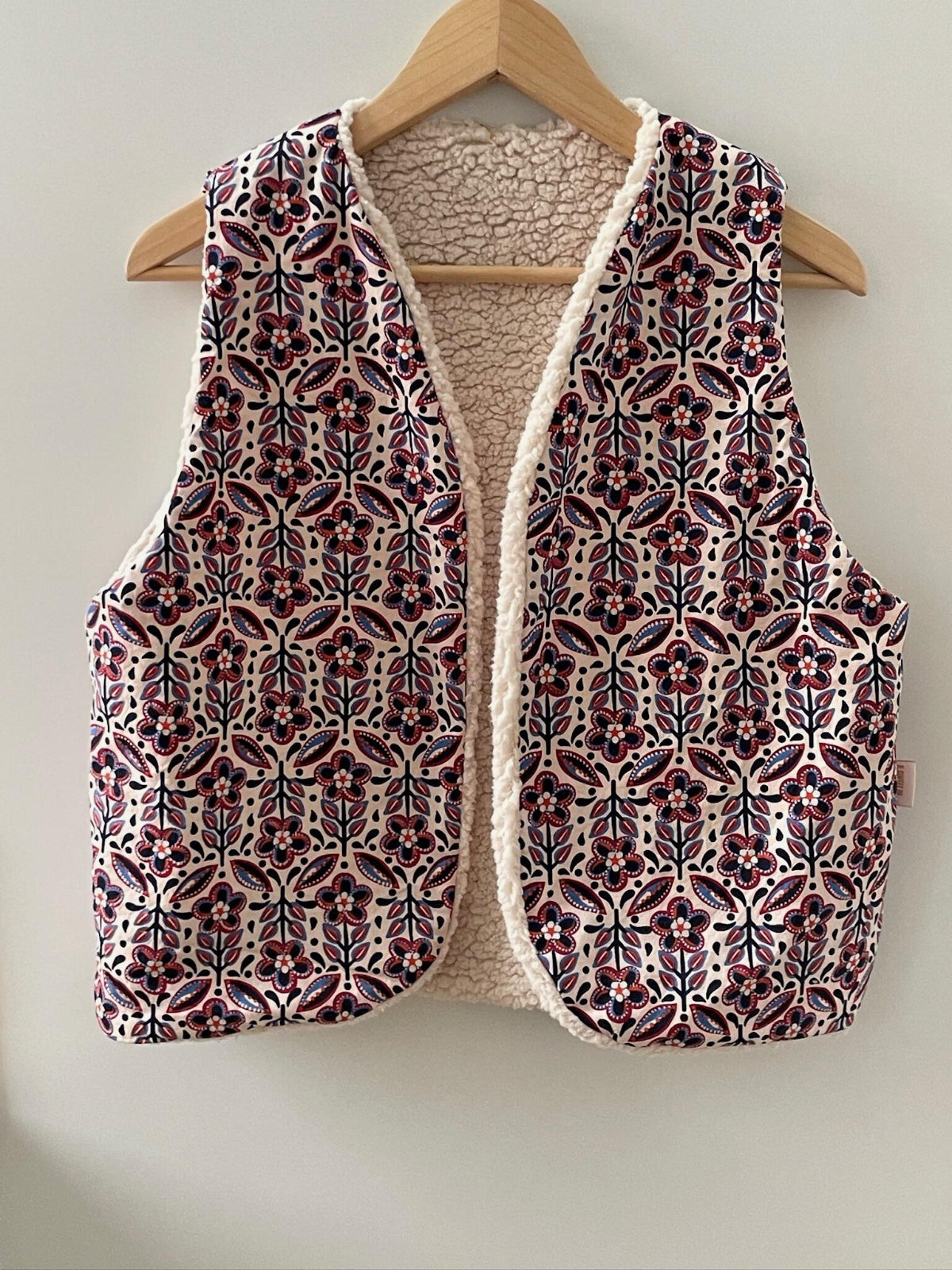 gilet sans manche bleu blanc rouge 